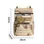 Sac à dos isotherme camouflage tactique avec compartiments, webbing MOLLE et poches en mesh