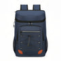 Sac à dos isotherme de randonnée de 25L avec cooler bleu marine, cordons et accents orange