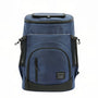 Sac à dos isotherme rectangulaire grande capacité en bleu marine avec plusieurs compartiments