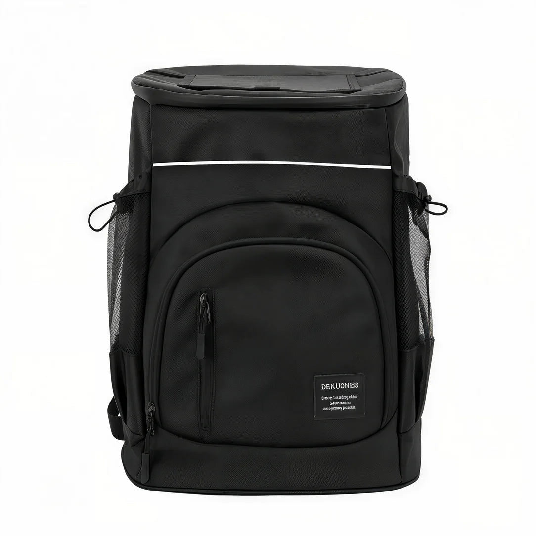 Sac à dos isotherme rectangulaire grande capacité 33L avec dos noir isolé et poches en mesh