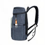 Sac à dos à lunch isotherme bleu de 28L avec gris charbon et accents vert et orange