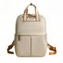 Sac à dos Lune Opaline crème avec accents marron
