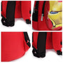Sac à dos Marvel maternelle rouge avec bretelles noires et graphique de Iron Man