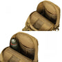 Sac à dos militaire 25L 1000D tan avec multiples poches internes et porte-bouteille