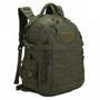 Sac à dos militaire 35l vert olive avec webbing MOLLE et multiples compartiments