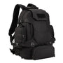 Sac à dos militaire 40l noir avec plusieurs compartiments et bretelles réglables