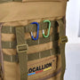 Sac à dos militaire 50 litres tan avec deux carabiners pour équipement tactique