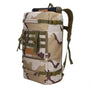 Sac à dos militaire 50 litres camouflage désert avec Molle et équipement supérieur roulé