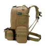 Sac à dos militaire 50l d’airsoft avec poches extérieures et webbing MOLLE