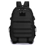 Sac à dos militaire 50l noir avec webbing MOLLE pour tactiques et aventure