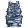 Sac à dos militaire 50l avec camouflage numérique bleu et gris pour l’extérieur