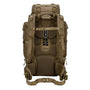 Sac à dos militaire 70L 600D beige avec panneau dorsal ajustable et bretelles rembourrées
