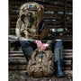 Sac à dos militaire assaut 28L 600D avec sac tan tactical et couteau attaché