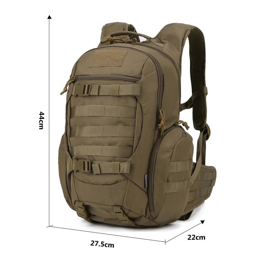 Sac à dos militaire assaut 28L 600D olive vert avec molle et plusieurs compartiments