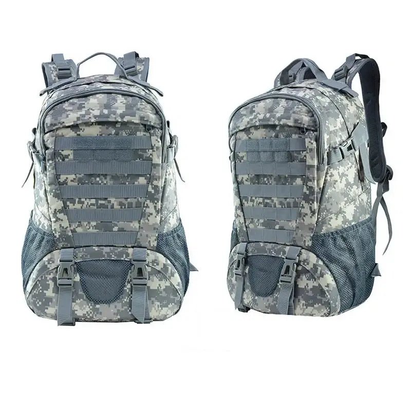 Sac à dos militaire de randonnée tactique avec camouflage numérique gris