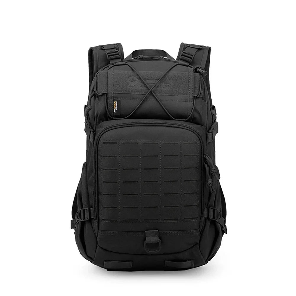 Sac à dos militaire tactique 25L 915D avec webbing MOLLE et rangement à cordon élastique