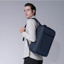 Sac à dos moderne KS 900 bleu marine à bretelles noires