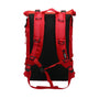 Sac à dos moderne Ozuko rouge à enroulement avec intérieur noir