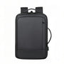 Sac à dos moderne pc 16 pouces Rigel noir minimaliste avec poche zippée et port USB
