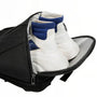 Sac à dos moderne roll top 16 pouces Calipso X avec sac noir et baskets hautes blanches et bleues