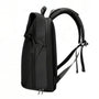 Sac à dos moderne roll top 16 pouces Calipso X noir avec poches zippées et bretelles rembourrées