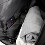 Sac à dos moderne roll top 16 pouces Calipso X avec sac de voyage noir et vêtements pliés
