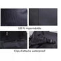 Sac à dos moto étanche en noir avec sac étanche et clips robustes