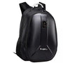 Sac à dos moto rigide noir avec motif en fibre de carbone pour protection et style