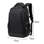 Sac à dos multi compartiments noir avec port de chargement USB externe 46x31x16cm