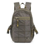 Sac à dos multi rangement olive vert avec compartiments zippés et bretelles ajustables