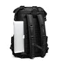 Sac à dos multifonction noir avec poche externe pour ordinateur portable et bretelles rembourrées