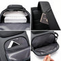 Sac à dos multipoches antivol IronPack noir avec plusieurs compartiments pour l’organisation