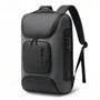 Sac à dos multipoches antivol IronPack gris foncé avec serrure et port USB