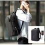 Sac à dos noir élégant pour ordinateur avec port de charge USB externe