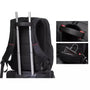 Sac à dos ordi femme noir avec sangle trolley, poignée supérieure et poche secrète pour téléphone