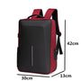 Sac à dos ordinateur 15 pouces antivol rouge et noir avec serrure intégrée