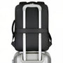 Sac à dos ordinateur 15 pouces de 25L avec sangle pour trolley, noir
