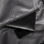 Poche zippée noire avec portefeuille en cuir et étiquette en cuir pour Sac à dos Orion