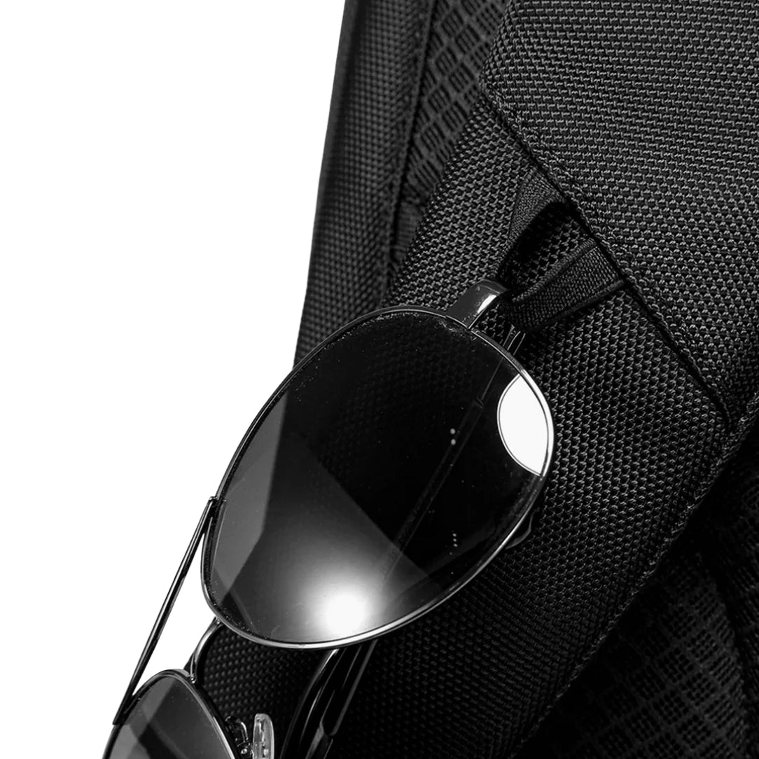 Lunettes de soleil aviateur avec verres foncés attachées à une sangle en tissu noir pour Sac à dos ordinateur 17 pouces Orion