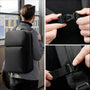 Sac à dos ordinateur de ville 23L BG121 noir avec bretelles ajustables et boucle poitrine