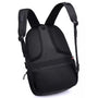 Sac à dos ordinateur étanche noir avec dos et bretelles en mesh rembourré ergonomique