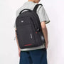 Sac à dos ordinateur étanche Black Swicci avec une bande rouge pour homme et femme