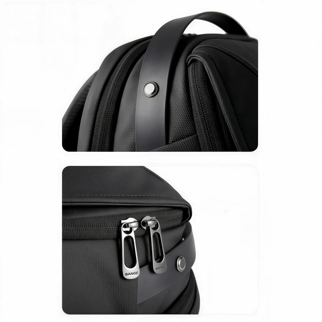 Détails du Sac à dos ordinateur pour femme ergonomique avec poignée, sangle et compartiments zippés