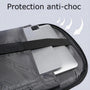 Sac à dos ordinateur pour femme ergonomique avec protection anti-choc pour tablette et laptop