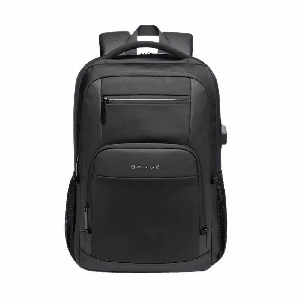 Sac à dos ordinateur pour homme noir avec port de chargement USB