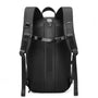 Sac à dos ordinateur professionnel noir avec bretelles rembourrées et boucle de poitrine