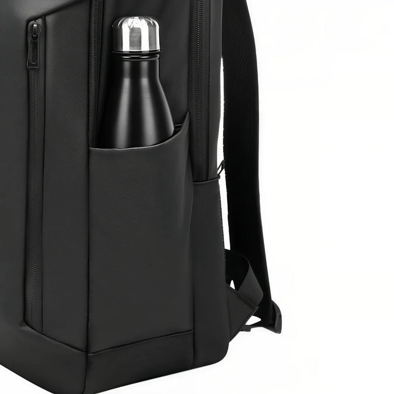 Sac à dos pc 16 pouces Deneb XI avec poche extérieure pour bouteille d’eau noire