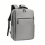 Sac à dos PC portable 17 pouces Urban Nova en tissu gris clair avec plusieurs compartiments zippés