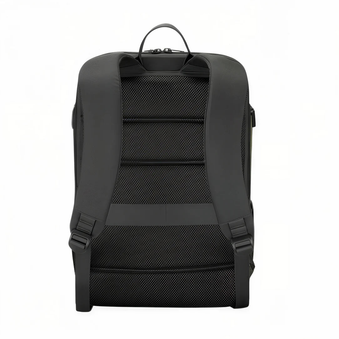 Sac à dos PC portable ouverture 180° noir avec panneau dorsal en mesh rembourré