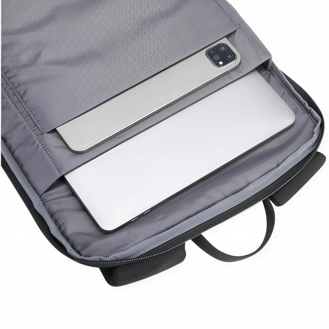 Compartiment ouvert du Sac à dos PC portable ouverture 180° KS33 avec ordinateur et tablette